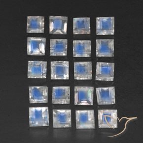 Shop natural 3.64ct 青みがかったホワイト レインボームーンストーン gems, 四角形, from スリランカ at GemSelect. In stock, global shipping!