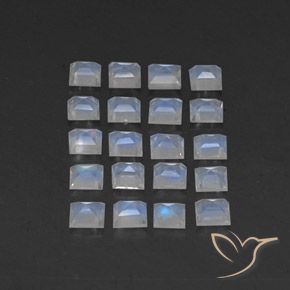 Shop natural 2.73ct 青みがかったホワイト レインボームーンストーン gems, 四角形, from インド at GemSelect. In stock, global shipping!