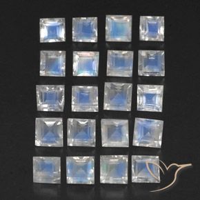 Shop natural 3.36ct 青みがかったホワイト レインボームーンストーン gems, 四角形, from インド at GemSelect. In stock, global shipping!