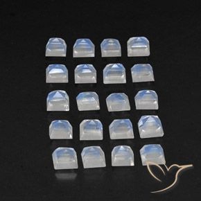 Shop natural 3.54ct 青みがかったホワイト レインボームーンストーン gems, 四角形, from インド at GemSelect. In stock, global shipping!