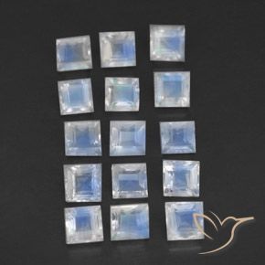 Shop natural 2.18ct 青みがかったホワイト レインボームーンストーン gems, 四角形, from インド at GemSelect. In stock, global shipping!