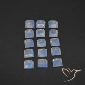 Shop natural 2.18ct 青みがかったホワイト レインボームーンストーン gems, 四角形, from インド at GemSelect. In stock, global shipping!