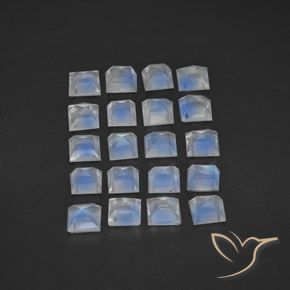 Shop natural 2.70ct 青みがかったホワイト レインボームーンストーン gems, 四角形, from インド at GemSelect. In stock, global shipping!