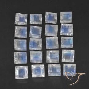 Shop natural 3.12ct 青みがかったホワイト レインボームーンストーン gems, 四角形, from インド at GemSelect. In stock, global shipping!
