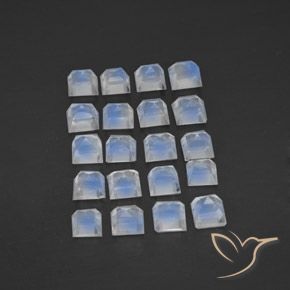 Shop natural 2.84ct 青みがかったホワイト レインボームーンストーン gems, 四角形, from インド at GemSelect. In stock, global shipping!