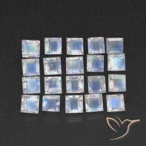 Shop natural 3.74ct 青みがかったホワイト レインボームーンストーン gems, 四角形, from スリランカ at GemSelect. In stock, global shipping!