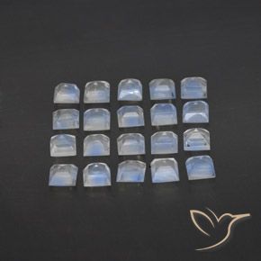Shop natural 3.33ct 青みがかったホワイト レインボームーンストーン gems, 四角形, from スリランカ at GemSelect. In stock, global shipping!
