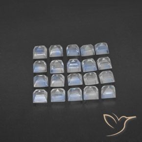 Shop natural 3.44ct 青みがかったホワイト レインボームーンストーン gems, 四角形, from スリランカ at GemSelect. In stock, global shipping!