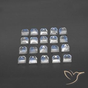Shop natural 3.65ct 青みがかったホワイト レインボームーンストーン gems, 四角形, from スリランカ at GemSelect. In stock, global shipping!