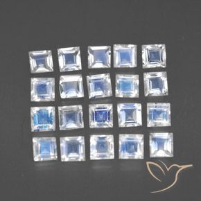 Shop natural 2.63ct 青みがかったホワイト レインボームーンストーン gems, 四角形, from インド at GemSelect. In stock, global shipping!