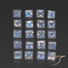 Shop natural 2.76ct 青みがかったホワイト レインボームーンストーン gems, 四角形, from インド at GemSelect. In stock, global shipping!