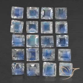 Shop natural 3.03ct 青みがかったホワイト レインボームーンストーン gems, 四角形, from インド at GemSelect. In stock, global shipping!