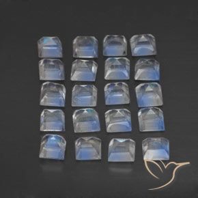 Shop natural 3.03ct 青みがかったホワイト レインボームーンストーン gems, 四角形, from インド at GemSelect. In stock, global shipping!