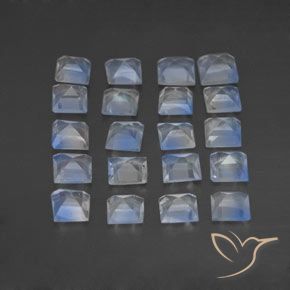 Shop natural 2.48ct 青みがかったホワイト レインボームーンストーン gems, 四角形, from インド at GemSelect. In stock, global shipping!