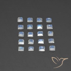 Shop natural 2.85ct 青みがかったホワイト レインボームーンストーン gems, 四角形, from インド at GemSelect. In stock, global shipping!