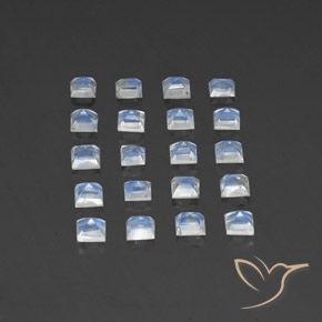 Shop natural 2.95ct 青みがかったホワイト レインボームーンストーン gems, 四角形, from インド at GemSelect. In stock, global shipping!
