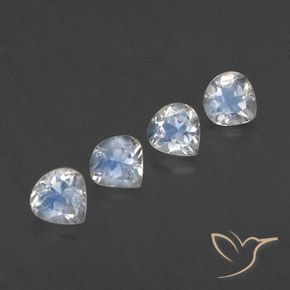 Shop natural 1.56ct 青みがかったホワイト レインボームーンストーン gems, 洋梨の形, from インド at GemSelect. In stock, global shipping!