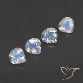Shop natural 1.50ct 青みがかったホワイト レインボームーンストーン gems, 洋梨の形, from インド at GemSelect. In stock, global shipping!