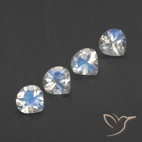 Shop natural 1.53ct 青みがかったホワイト レインボームーンストーン gems, 洋梨の形, from インド at GemSelect. In stock, global shipping!