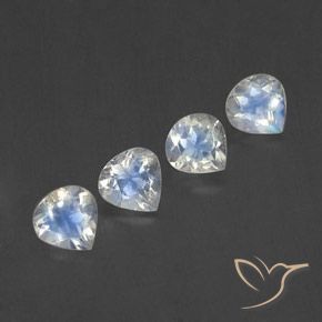 Shop natural 1.70ct 青みがかったホワイト レインボームーンストーン gems, 洋梨の形, from インド at GemSelect. In stock, global shipping!