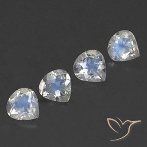Shop natural 1.54ct 青みがかったホワイト レインボームーンストーン gems, 洋梨の形, from インド at GemSelect. In stock, global shipping!