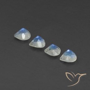 Shop natural 1.63ct 青みがかったホワイト レインボームーンストーン gems, 洋梨の形, from スリランカ at GemSelect. In stock, global shipping!