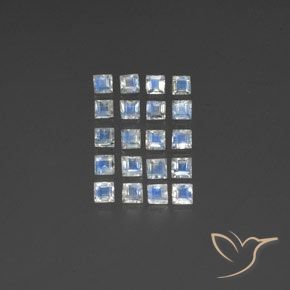 Shop natural 3.10ct 青みがかったホワイト レインボームーンストーン gems, 四角形, from インド at GemSelect. In stock, global shipping!