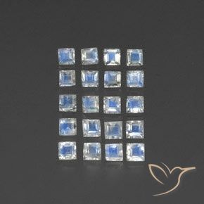 Shop natural 3.10ct 青みがかったホワイト レインボームーンストーン gems, 四角形, from インド at GemSelect. In stock, global shipping!
