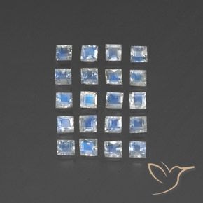 Shop natural 2.86ct 青みがかったホワイト レインボームーンストーン gems, 四角形, from インド at GemSelect. In stock, global shipping!