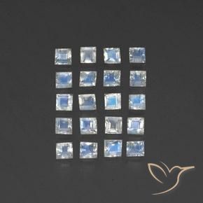 Shop natural 2.56ct 青みがかったホワイト レインボームーンストーン gems, 四角形, from インド at GemSelect. In stock, global shipping!