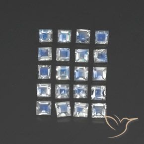 Shop natural 2.64ct 青みがかったホワイト レインボームーンストーン gems, 四角形, from インド at GemSelect. In stock, global shipping!