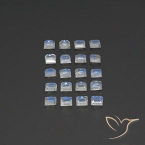 Shop natural 2.64ct 青みがかったホワイト レインボームーンストーン gems, 四角形, from インド at GemSelect. In stock, global shipping!