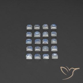 Shop natural 3.37ct 青みがかったホワイト レインボームーンストーン gems, 四角形, from インド at GemSelect. In stock, global shipping!