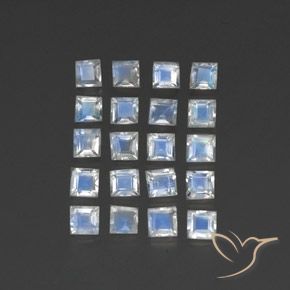 Shop natural 2.61ct 青みがかったホワイト レインボームーンストーン gems, 四角形, from インド at GemSelect. In stock, global shipping!