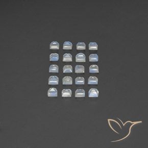 Shop natural 3.22ct 青みがかったホワイト レインボームーンストーン gems, 四角形, from インド at GemSelect. In stock, global shipping!