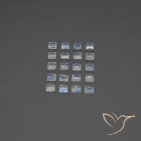 Shop natural 2.66ct 青みがかったホワイト レインボームーンストーン gems, 四角形, from インド at GemSelect. In stock, global shipping!