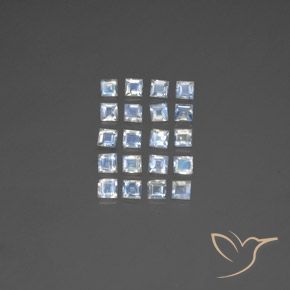 Shop natural 2.39ct 青みがかったホワイト レインボームーンストーン gems, 四角形, from インド at GemSelect. In stock, global shipping!