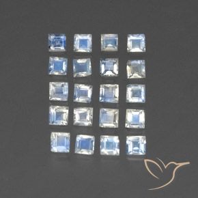 Shop natural 2.81ct 青みがかったホワイト レインボームーンストーン gems, 四角形, from インド at GemSelect. In stock, global shipping!
