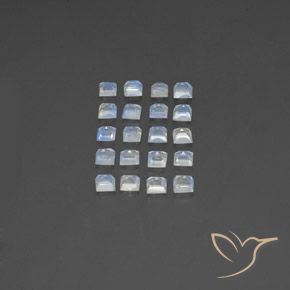 Shop natural 3.01ct 青みがかったホワイト レインボームーンストーン gems, 四角形, from インド at GemSelect. In stock, global shipping!