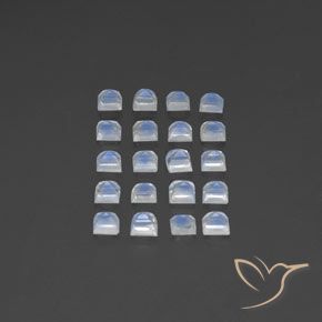 Shop natural 3.09ct 青みがかったホワイト レインボームーンストーン gems, 四角形, from インド at GemSelect. In stock, global shipping!