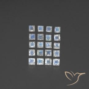 Shop natural 2.53ct 青みがかったホワイト レインボームーンストーン gems, 四角形, from インド at GemSelect. In stock, global shipping!