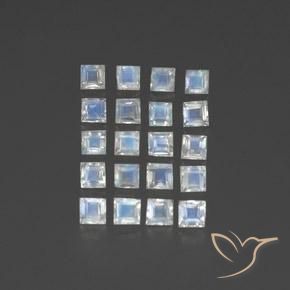 Shop natural 2.53ct 青みがかったホワイト レインボームーンストーン gems, 四角形, from インド at GemSelect. In stock, global shipping!