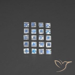Shop natural 2.70ct 青みがかったホワイト レインボームーンストーン gems, 四角形, from インド at GemSelect. In stock, global shipping!