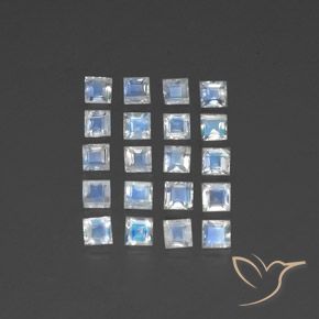 Shop natural 2.70ct 青みがかったホワイト レインボームーンストーン gems, 四角形, from インド at GemSelect. In stock, global shipping!