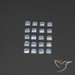 Shop natural 2.88ct 青みがかったホワイト レインボームーンストーン gems, 四角形, from インド at GemSelect. In stock, global shipping!