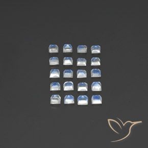 Shop natural 2.83ct 青みがかったホワイト レインボームーンストーン gems, 四角形, from インド at GemSelect. In stock, global shipping!