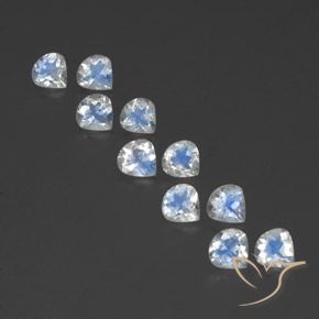 Shop natural 3.31ct 青みがかったホワイト レインボームーンストーン gems, 洋梨の形, from インド at GemSelect. In stock, global shipping!