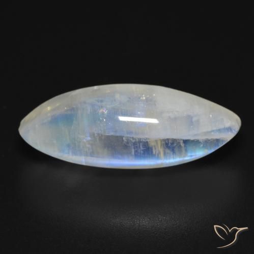 9.26ct 天然 青みがかったホワイト レインボームーンストーン, マーキーズ, 透明