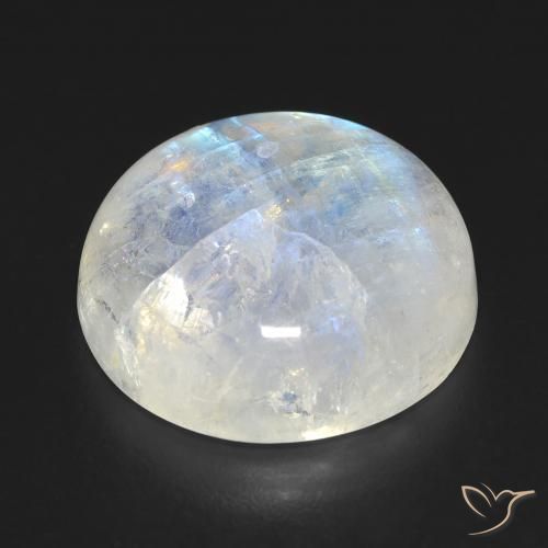 15.15ct 天然 青みがかったホワイト レインボームーンストーン