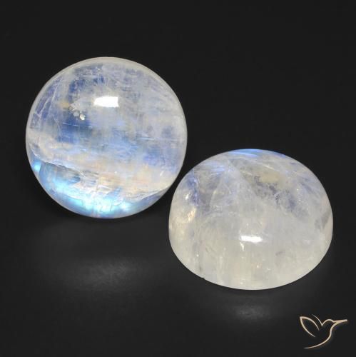 Shop natural 23.45ct 青みがかったホワイト レインボームーンストーン gems, ラウンド, from アメリカ at GemSelect. In stock, global shipping!